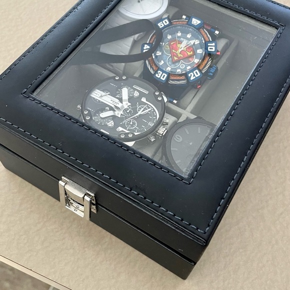 New watches! Lot of 6. Invicta, Fossil, Diesel with case! - Picture 2 of 5